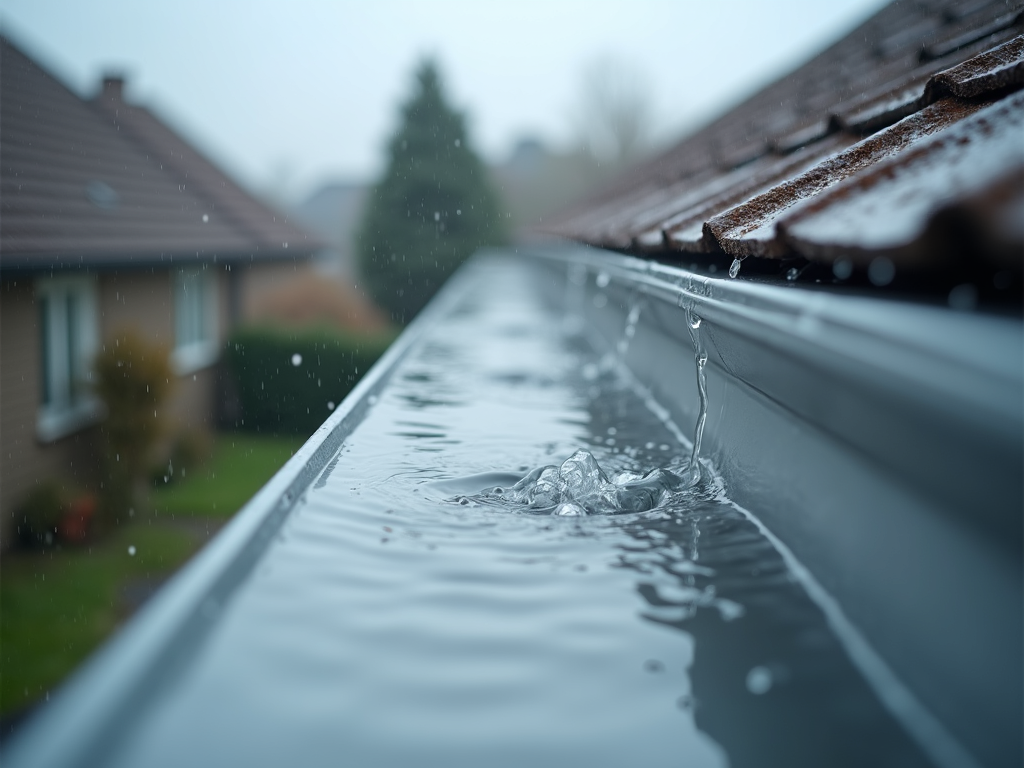 Photo: Gutter installation on a residential home in western Kansas
